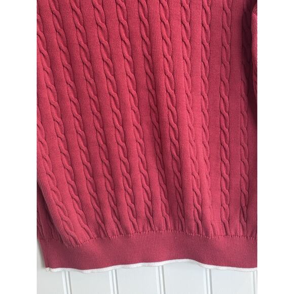 Brooks Brothers Supima Cotton XL Golf Vest Melon Country Club Golf Course Prep - Picture 3 of 5